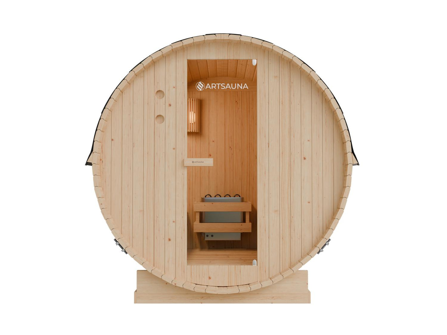 ARTSAUNA Lauko statinės formos sauna Spitzbergen 180, skirta 4 asmenims