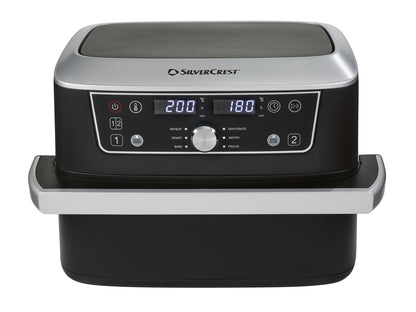 Friteuse à air chaud double compartiment SILVERCREST® SHFDA 2600 A1, 2 x 5,5 l
