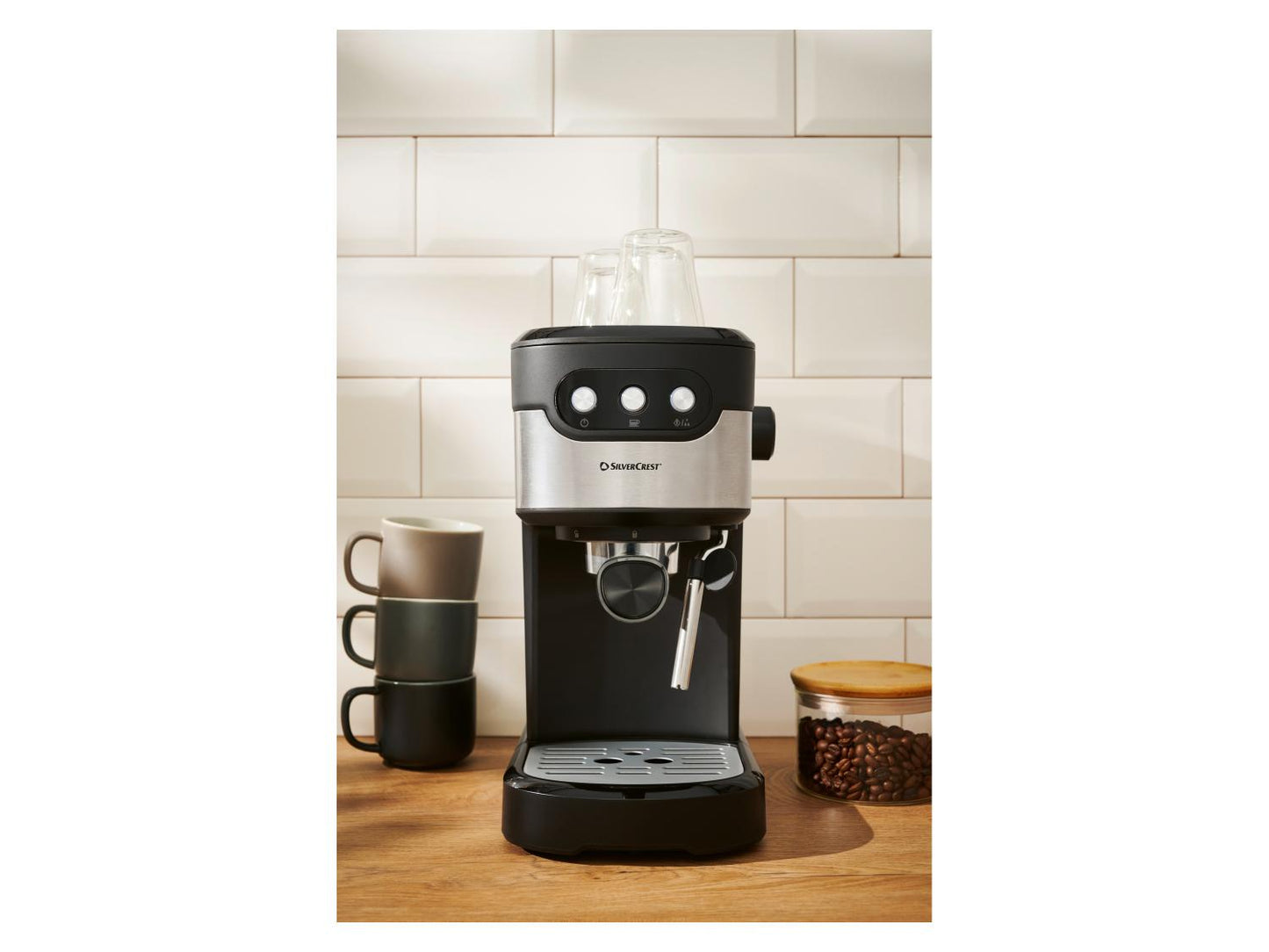 SILVERCREST® Cafetera espresso SEMB 1100 B1, 1100 W