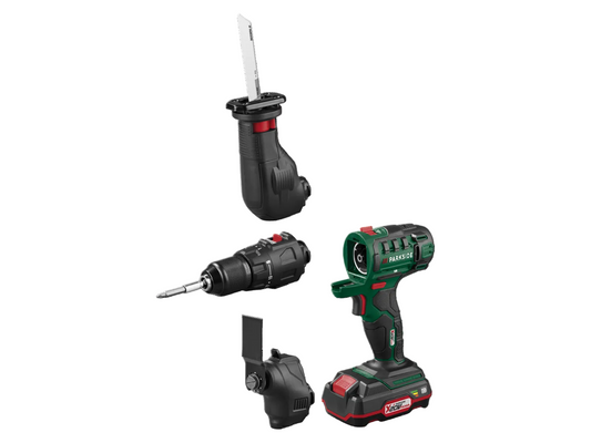Ensemble d’appareil multifonction sans fil PARKSIDE® PKGA 20-Li C2 + batterie + chargeur, 20 V