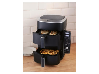 SILVERCREST® Friteuse à air chaud 2 zones superposées SHFDV 2470 A1, 9,5 l