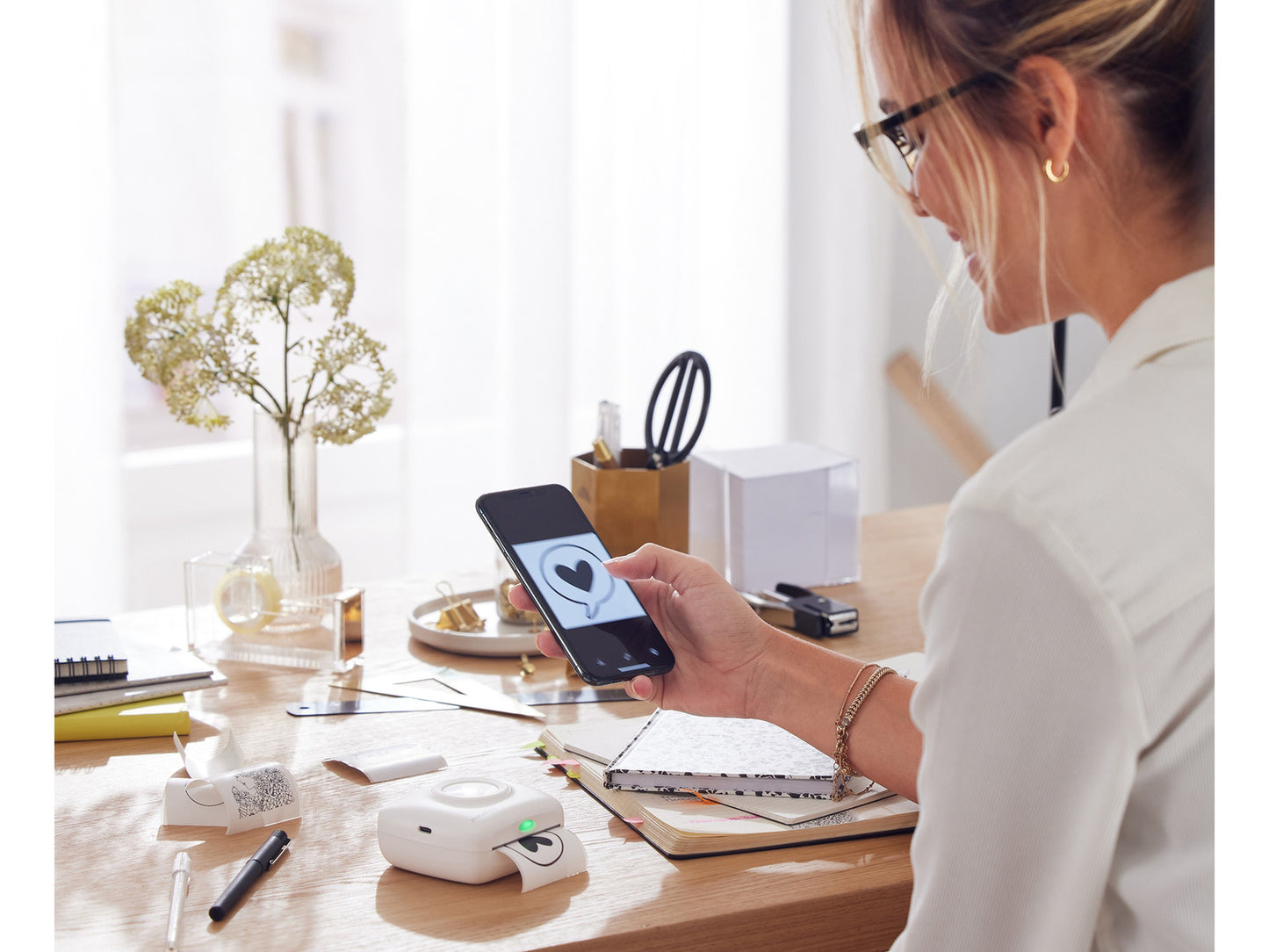 SILVERCREST® Mini imprimante de poche avec rouleau de papier