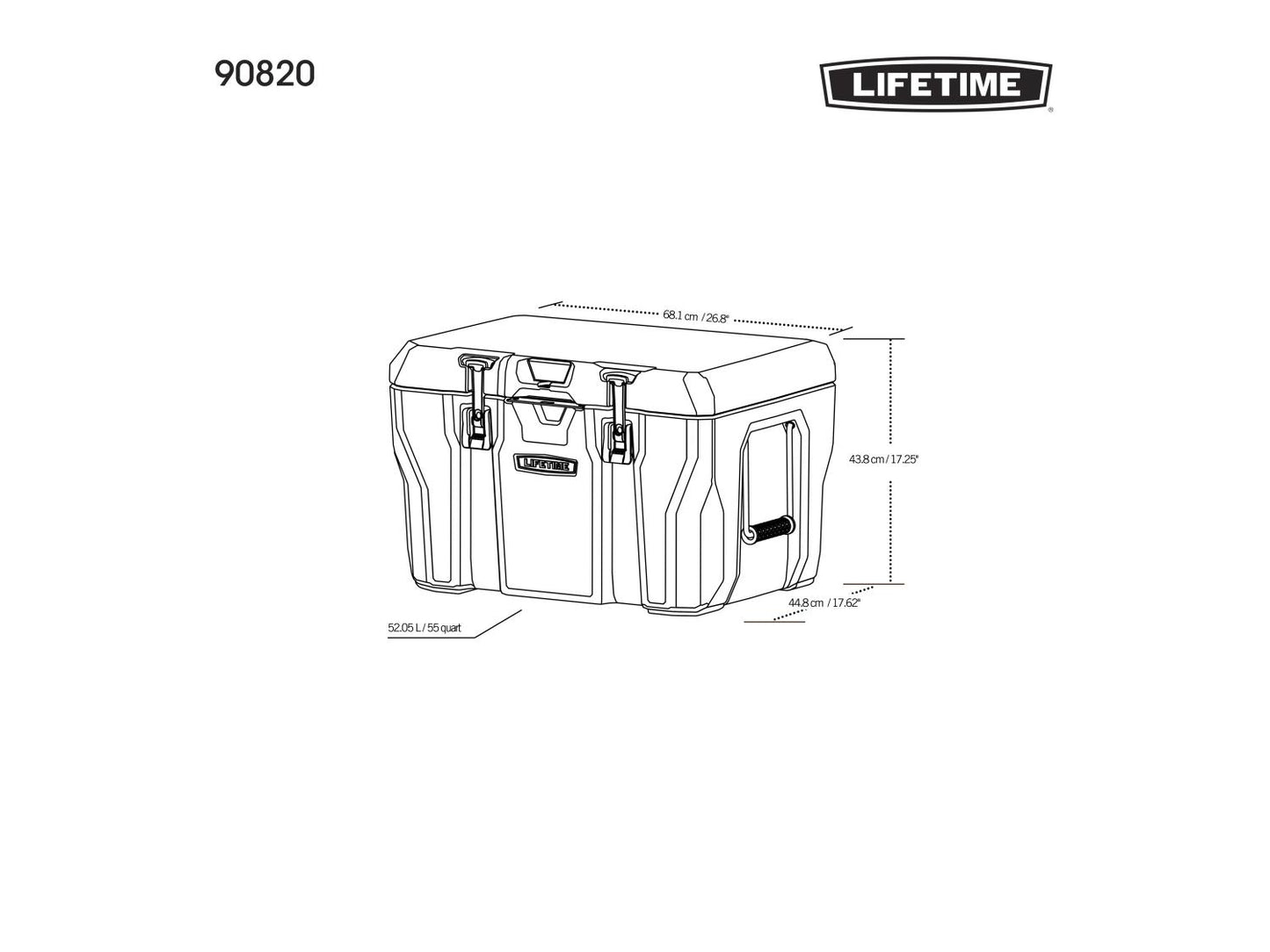 Premium šaltadėžė LIFETIME, 26,5 l arba 52 l