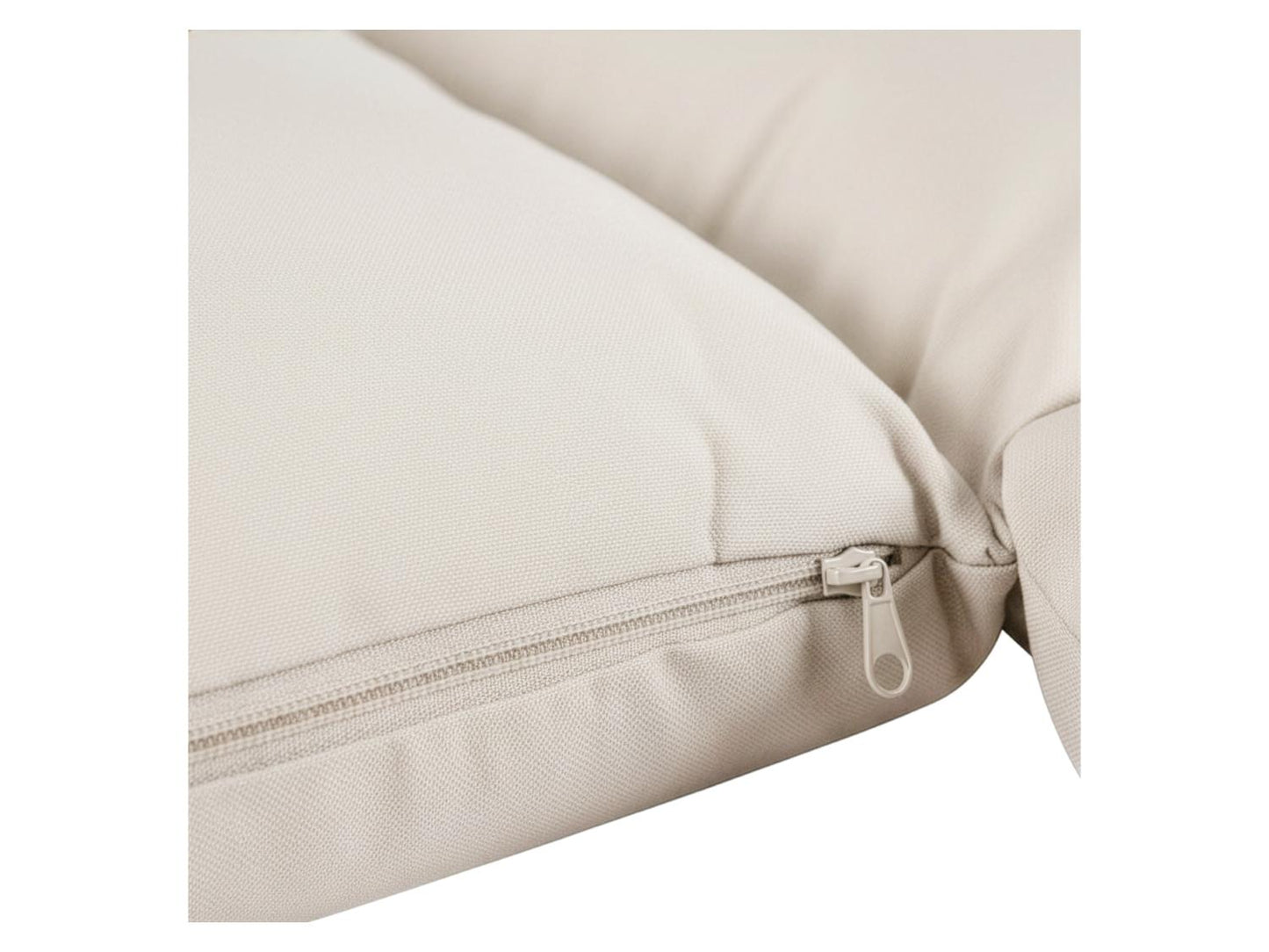 JUSKYS Silla colgante doble Aria de polirratán con estructura y cojines, Gris o Beige