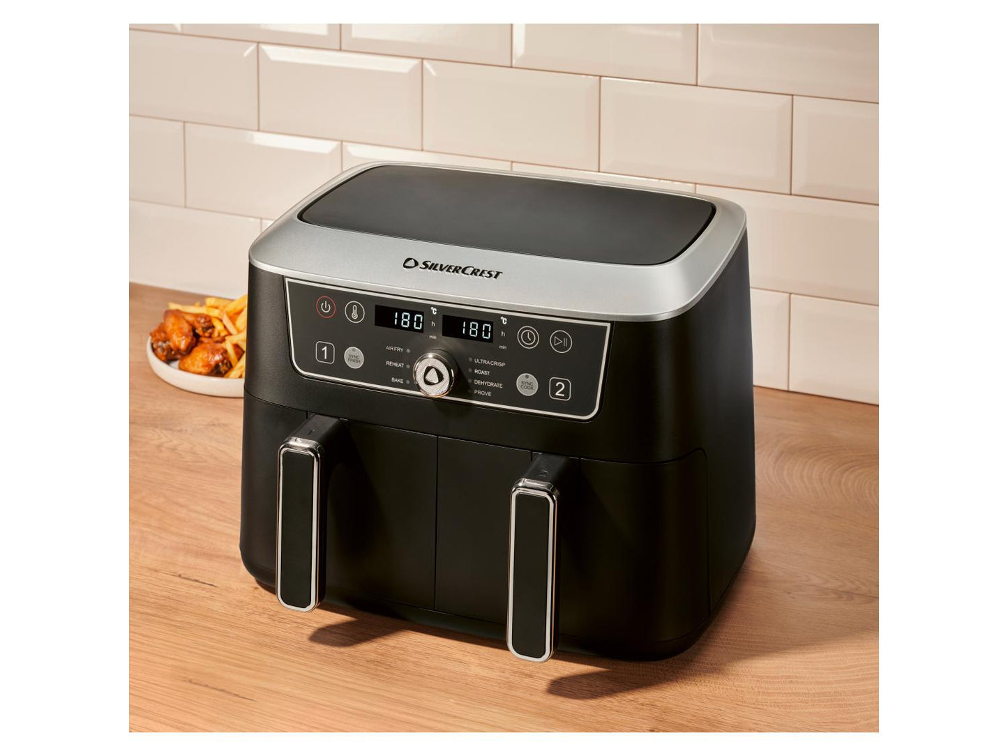 SILVERCREST® Friteza na vrući zrak s dvije košare SHFDD 2600 C2, 8,7 L