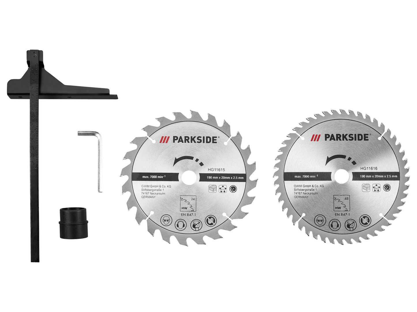 PARKSIDE® Serra circular PHKS 1350 E4, 190 mm, 1350 W