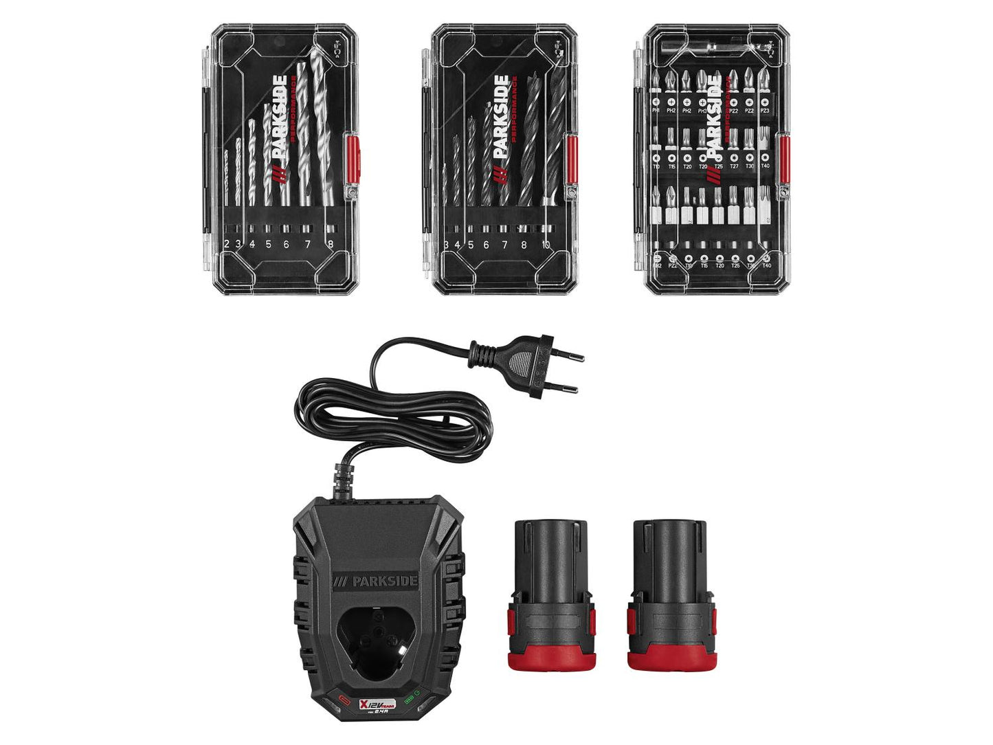 PARKSIDE PERFORMANCE® Set akumulatorskega vrtalnika-vijačnika PBSPA 12 E4 z baterijo in polnilnikom, 12 V