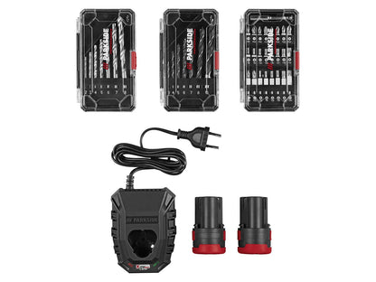 PARKSIDE PERFORMANCE® Set akumulatorskega vrtalnika-vijačnika PBSPA 12 E4 z baterijo in polnilnikom, 12 V