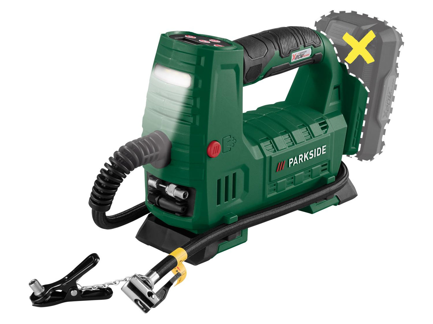 PARKSIDE® Cordless compressor PAKT 20-Li A1, 20 V