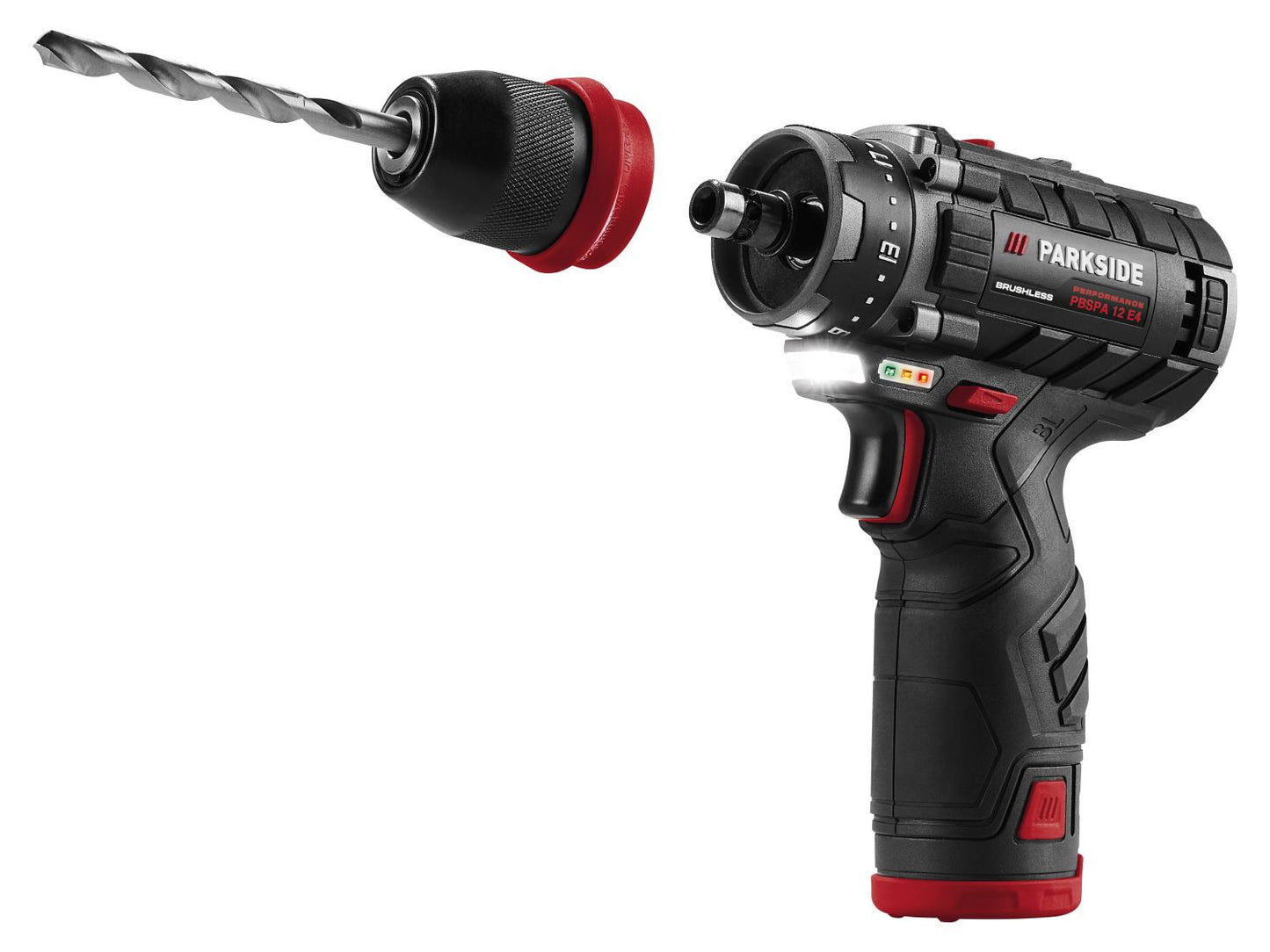 PARKSIDE PERFORMANCE® Set akumulatorskega vrtalnika-vijačnika PBSPA 12 E4 z baterijo in polnilnikom, 12 V