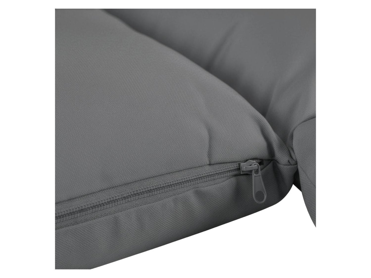 JUSKYS Silla colgante doble Aria de polirratán con estructura y cojines, Gris o Beige