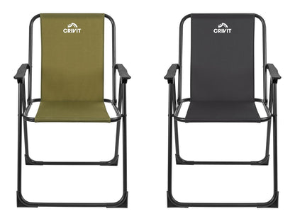 CRIVIT® Silla de camping plegable, 52 × 52 × 81 cm, carga máxima de 110 kg