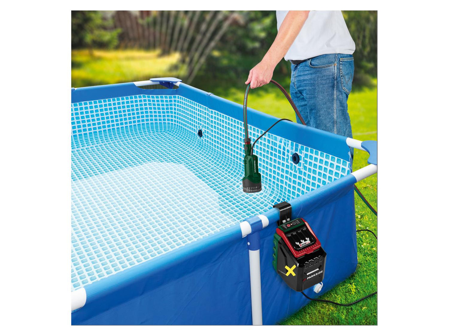Bomba inalámbrica para colector de agua de lluvia PARKSIDE® PRPA 20-Li B3, 20 V
