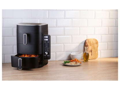 SILVERCREST® Friteuse à air chaud 2 zones superposées SHFDV 2470 A1, 9,5 l
