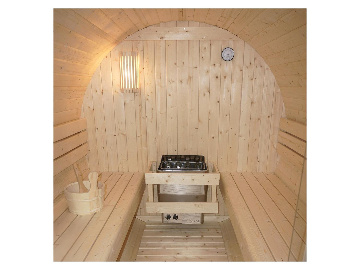 ARTSAUNA Sauna de barril para exterior Spitzbergen 120 para 2 personas