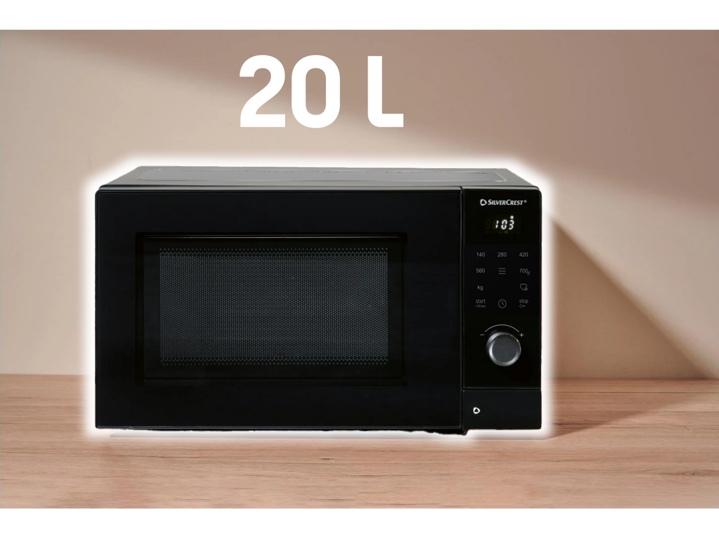 SILVERCREST® Mikrovalna pećnica SMWC 700 D2, 20 L, 700 W, crna
