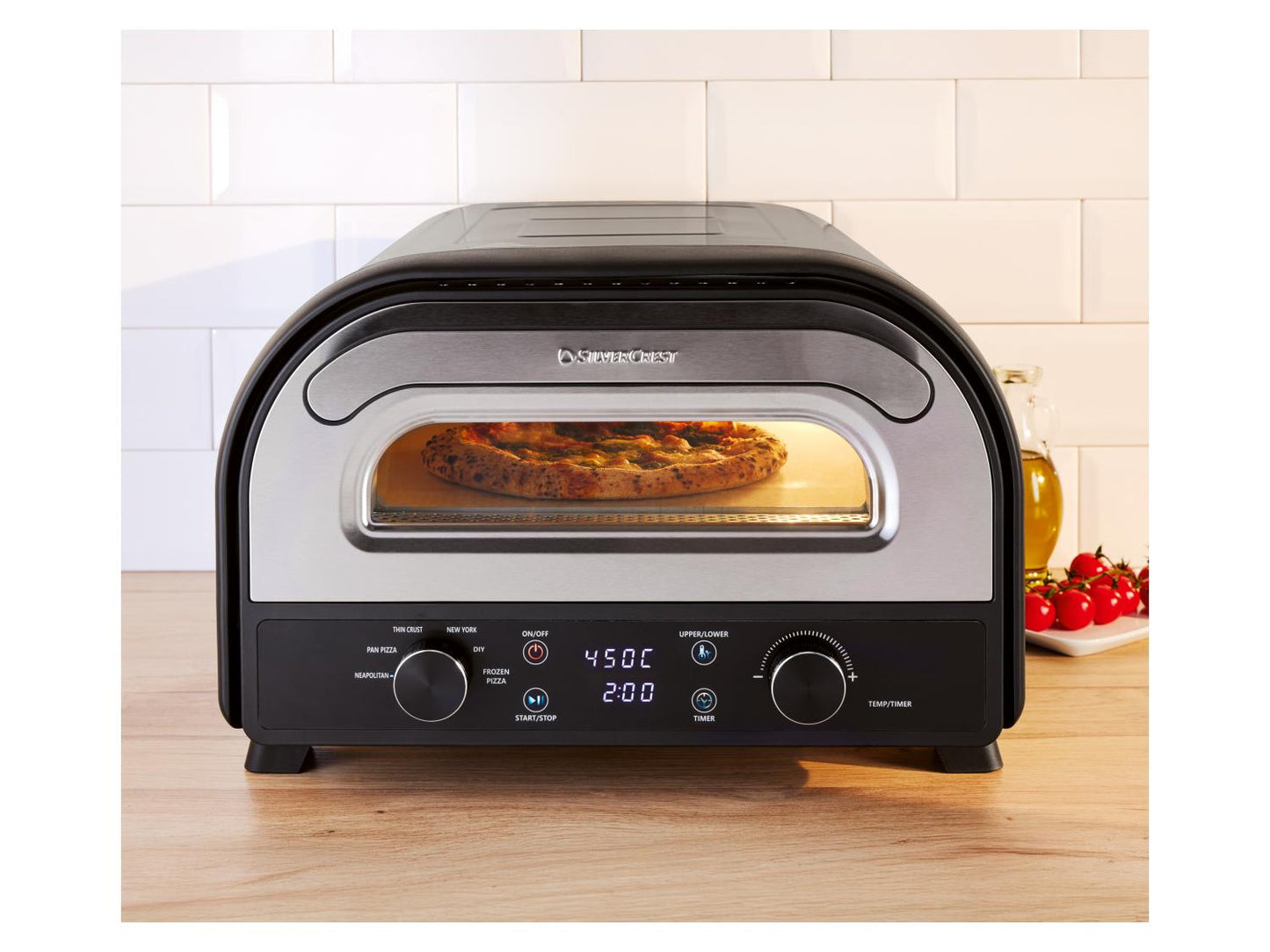 SILVERCREST® Ηλεκτρικός φούρνος πίτσας SPE 2400 A1, 2400 W