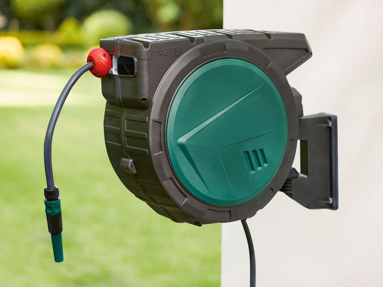 Avvolgitubo da parete PARKSIDE® con tubo da giardino da 15 m