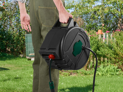 PARKSIDE® Wall-mounted hose reel with 25m garden hose