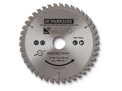 PARKSIDE® Lame de scie circulaire diamètre 160, 190 ou 210 mm et 42 ou 48 dents