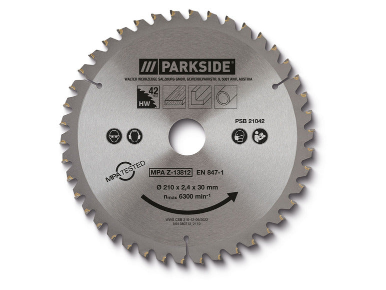 PARKSIDE® Lame de scie circulaire diamètre 160, 190 ou 210 mm et 42 ou 48 dents